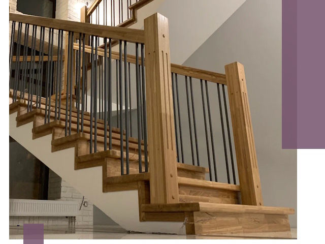 Реставрация деревянных и металлических лестниц в Сестрорецке