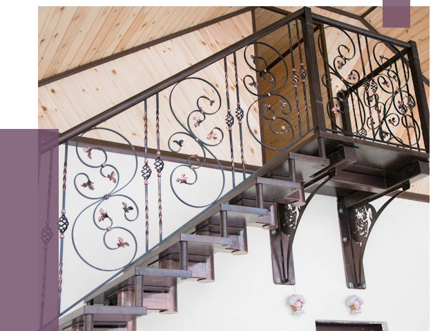 Кованые лестницы в Сестрорецке от 79942 руб. под ключ