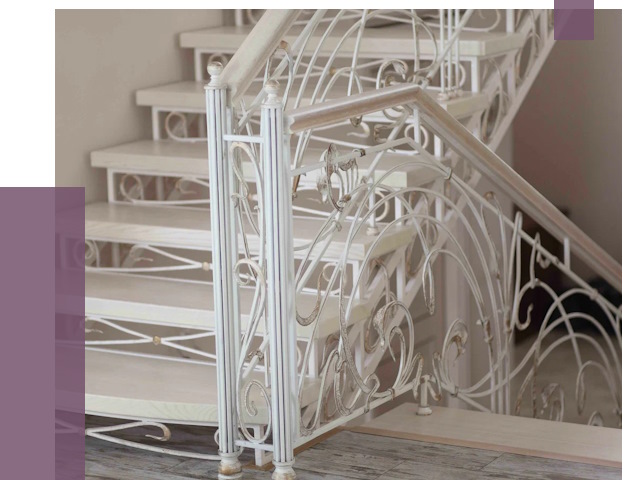 Изготовление кованых лестниц на заказ в Сестрорецке от 87117 руб. | ПРОЛЁТ-Сст