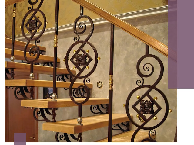 Изготовление кованых лестниц под ключ в Сестрорецке