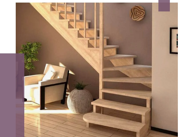 Изготовление Г-образных лестниц в Сестрорецке от 18961 руб. 