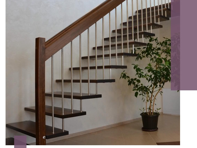 Лестницы на больцах под ключ в Сестрорецке – изготовление и монтаж