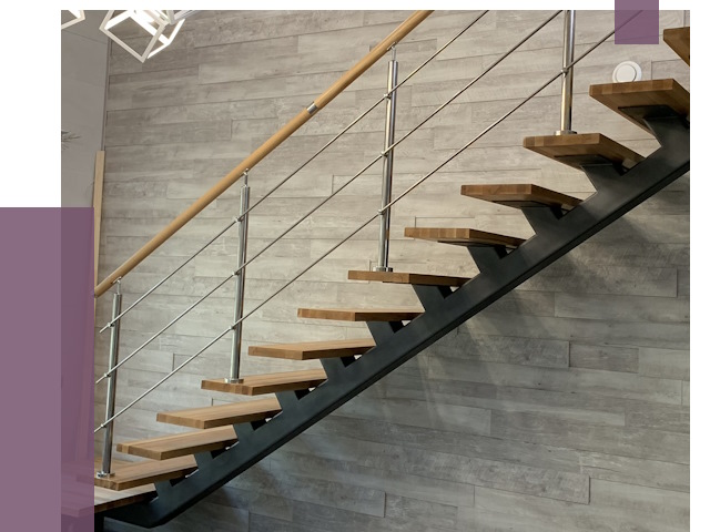 Изготовление лестниц на монокосоуре в Сестрорецке от 76355 руб. 