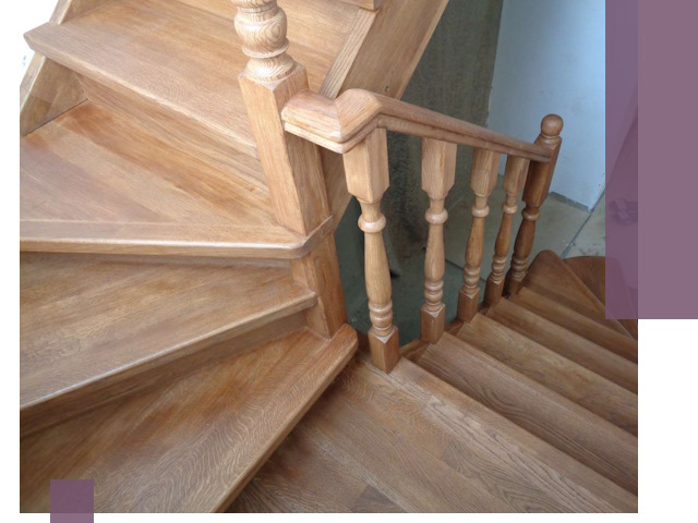 Дубовые лестницы под ключ в Сестрорецке: изготовление и монтаж