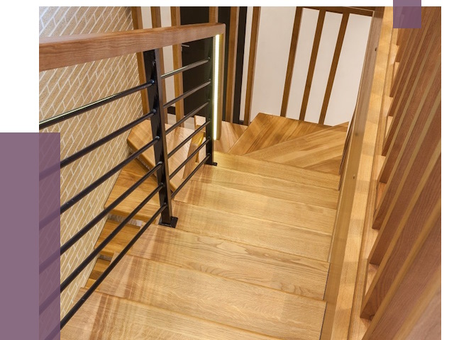 Лестницы из ясеня в Сестрорецке под ключ от 10044 руб. 