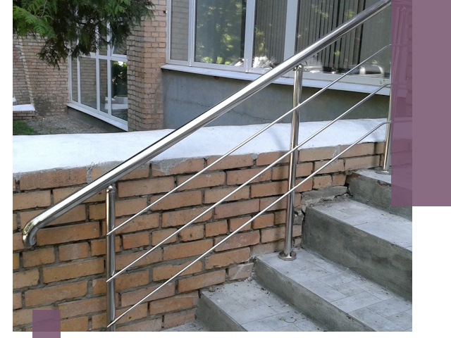 Перила из нержавеющей стали высокого качества в Сестрорецке