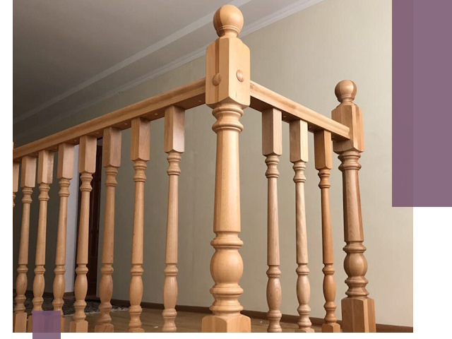 Деревянные перила на заказ в Сестрорецке: монтаж и изготовление