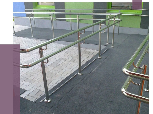 Ограждения пандусов в Сестрорецке от 4356 руб. монтаж | ПРОЛЁТ-Сст