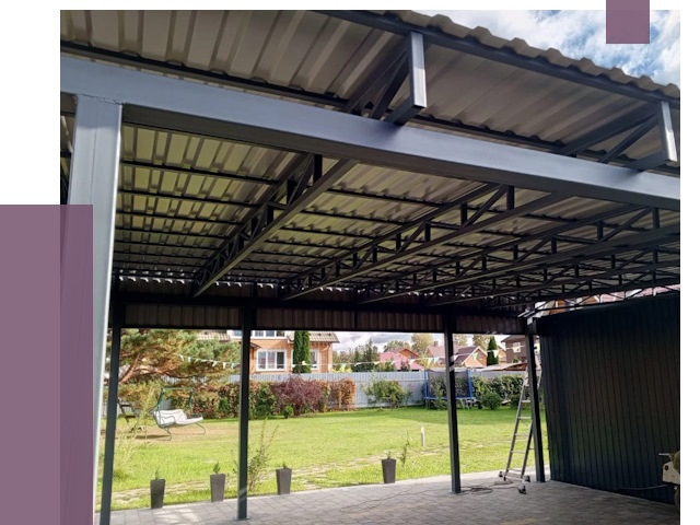 Монтаж навесов в Сестрорецке от 7379 руб. — установка навеса | ПРОЛЁТ-Сст