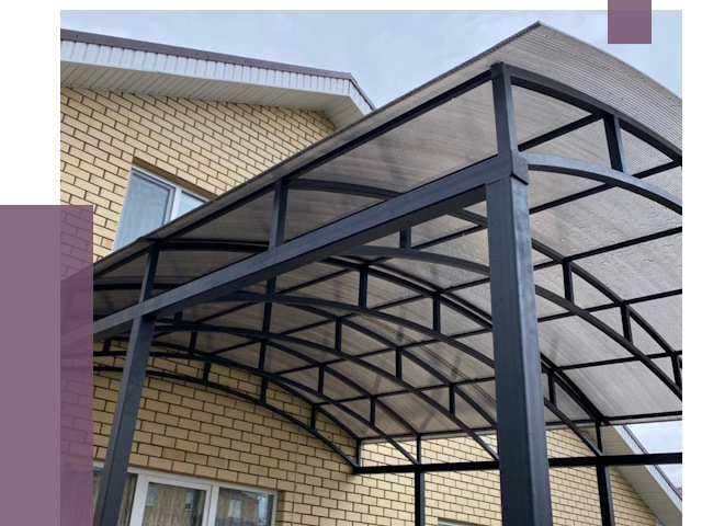 Монтаж козырьков в Сестрорецке от 11530 руб. | ПРОЛЁТ-Сст