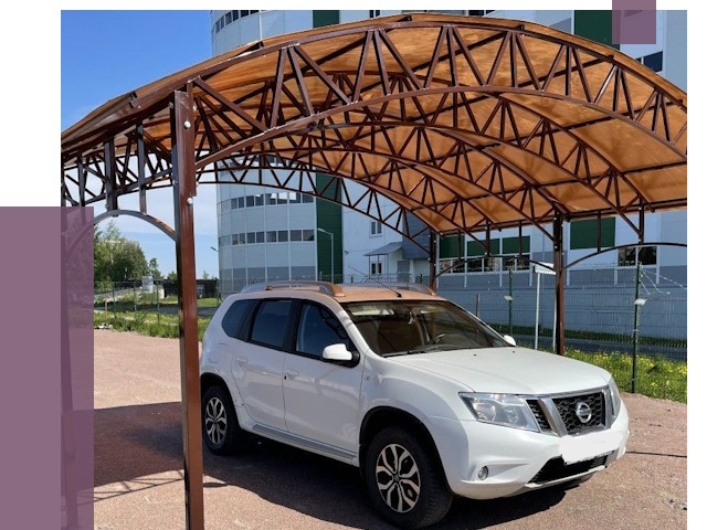 Недорогие навесы в Сестрорецке от 43046 руб.  | ПРОЛЁТ-Сст