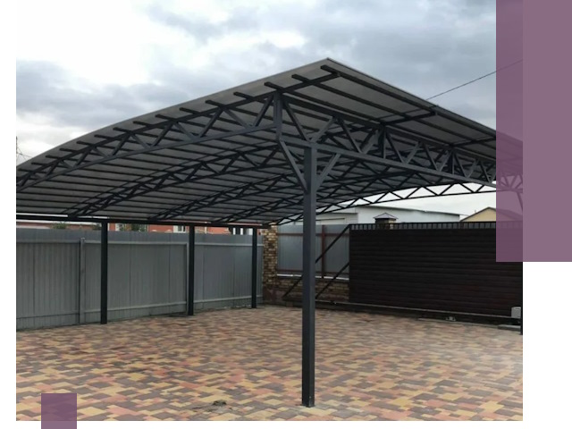 Недорогие навесы под ключ в Сестрорецке — изготовление и монтаж