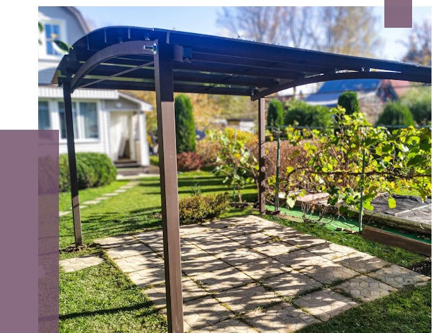 Навесы для дачи в Сестрорецке от 12760 руб. под ключ — ПРОЛЁТ-Сст