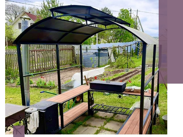 Навесы для барбекю в Сестрорецке: изготовление, монтаж и демонтаж