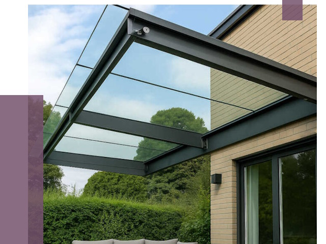 Стеклянные навесы и козырьки в Сестрорецке от 12299 руб.