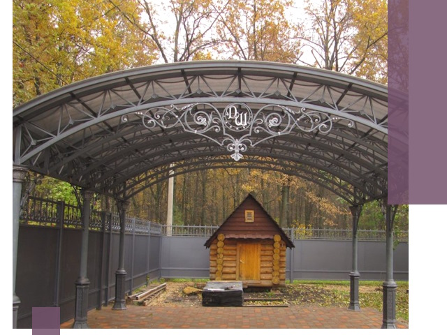 Кованые навесы премиум-класса под заказ в Сестрорецке