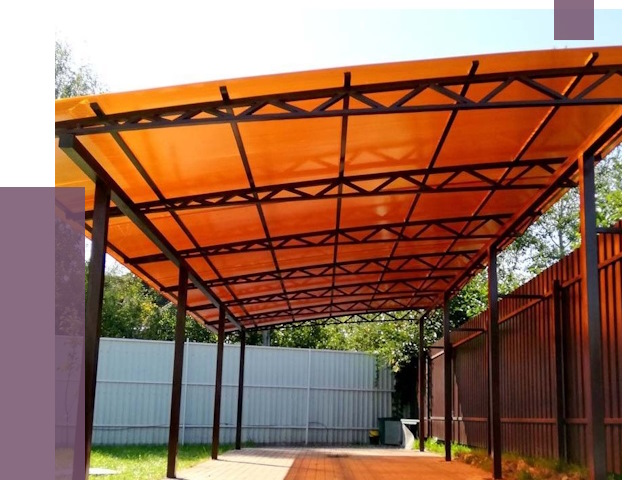 Односкатные навесы под ключ в Сестрорецке от 13170 руб. 