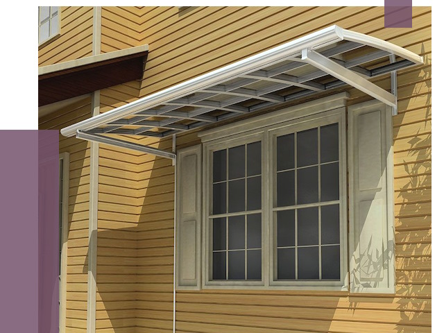 Козырьки над окнами в Сестрорецке от 7636 руб. — монтаж, покупки | ПРОЛЁТ-Сст