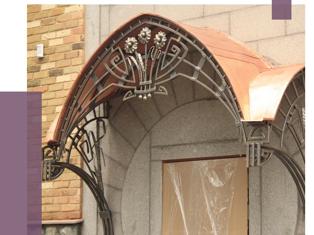 Арочные козырьки в Сестрорецке от 14605 руб. 