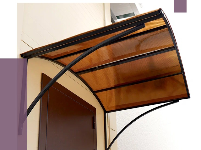 Недорогие козырьки в Сестрорецке от 7605 руб.  | ПРОЛЁТ-Сст