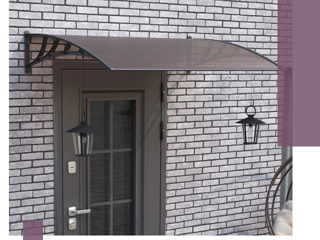 Недорогие козырьки и навесы под ключ в Сестрорецке