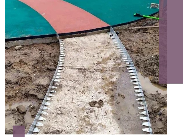 Металлические бордюры для дорожек в Сестрорецке — монтаж и изготовление