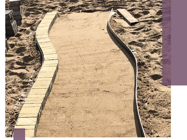 Металлические бордюры для тротуаров в Сестрорецке — прочные и долговечные